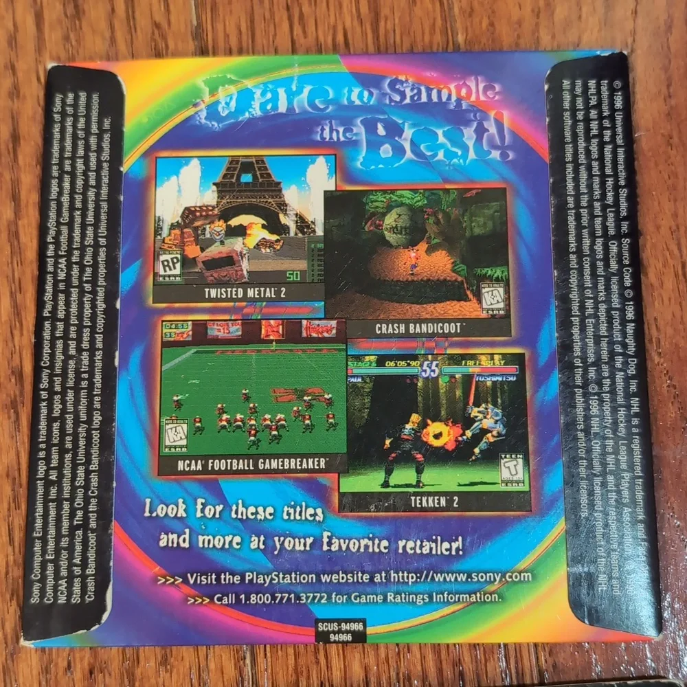 Sony PlayStation 1 Demo Discs Spyro Legend Of Legaia Grind Session Contender +